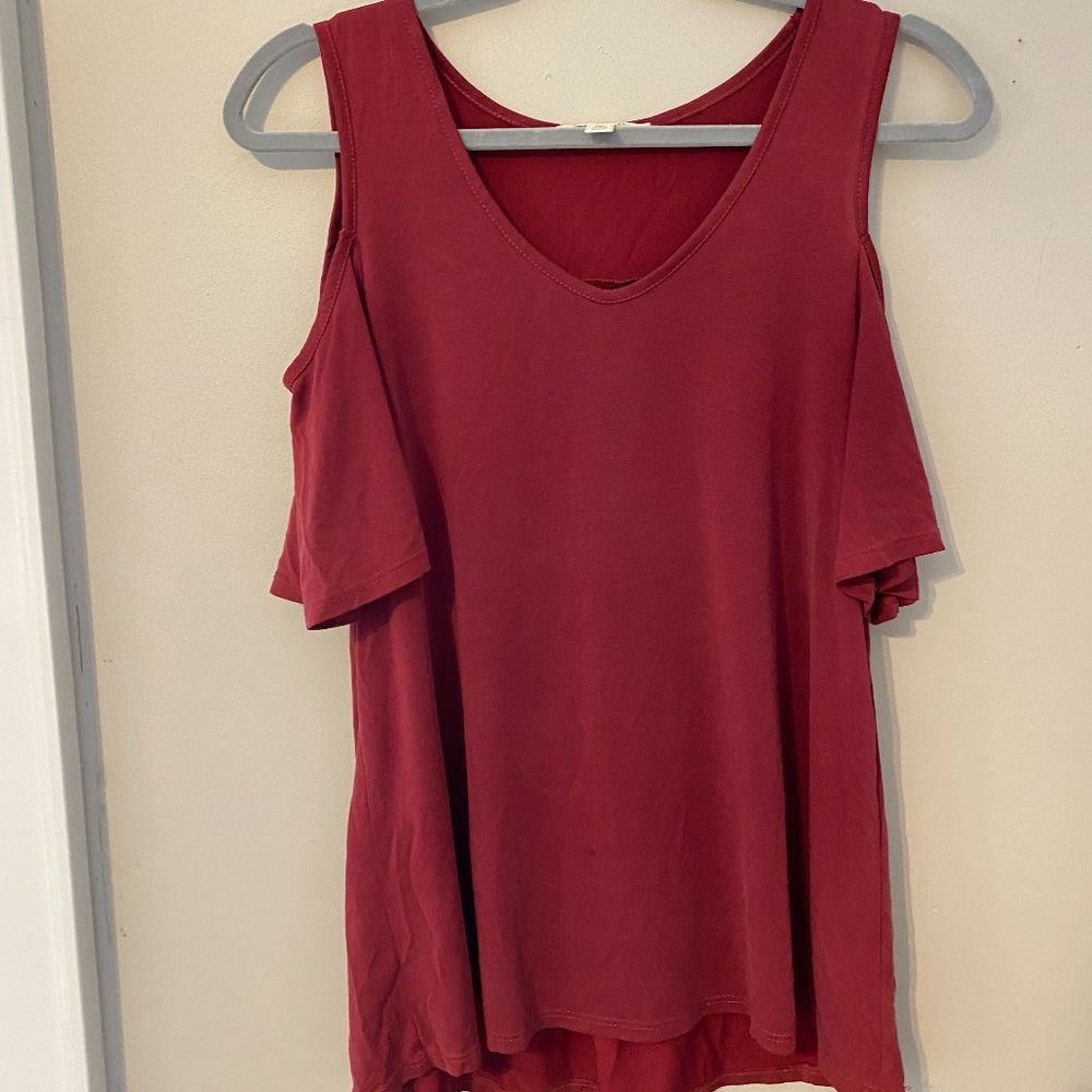 Francesscas Garnet Sleeveless Blouse